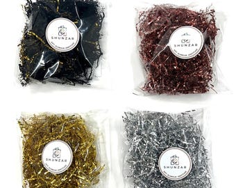 Shunzar Crinkle Cut Paper Shred Filler | Gift Basket Filler | Multi Color Shredded Paper | Gift Box Filler | Hamper Packaging
