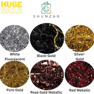 Paper Shred For Packing Gift Box, Filler for Gift Baskets, Crinkle Paper Cut, Soft Shredded Paper for basket , Bags in Kraft & all Colors
