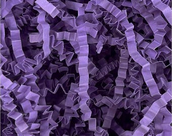 Violet Crinkle Cut Paper Shred Filler, Gift Basket Packaging - 1 lb