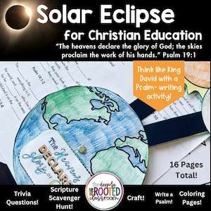 Solar Eclipse: Christian Education Activities