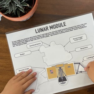 Toddler Busy Book Printable Space, Toddler Learning Printable, Homeschool Printable, Busy Binder Activity, Apollo 11