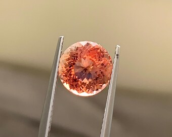 Natürlicher Andesin Edelstein, 2.88 ct, Rundschliff