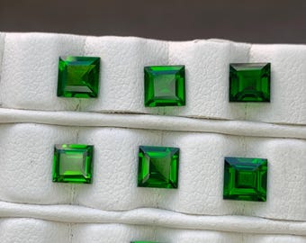 diópsido de cromo abierto color verde intenso 5 mm