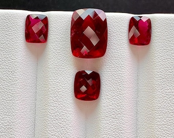 Impresionante conjunto de 4 piezas de rubílita, 18,40 quilates.