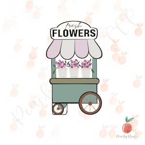 Flower Cart Cookie Cutter
