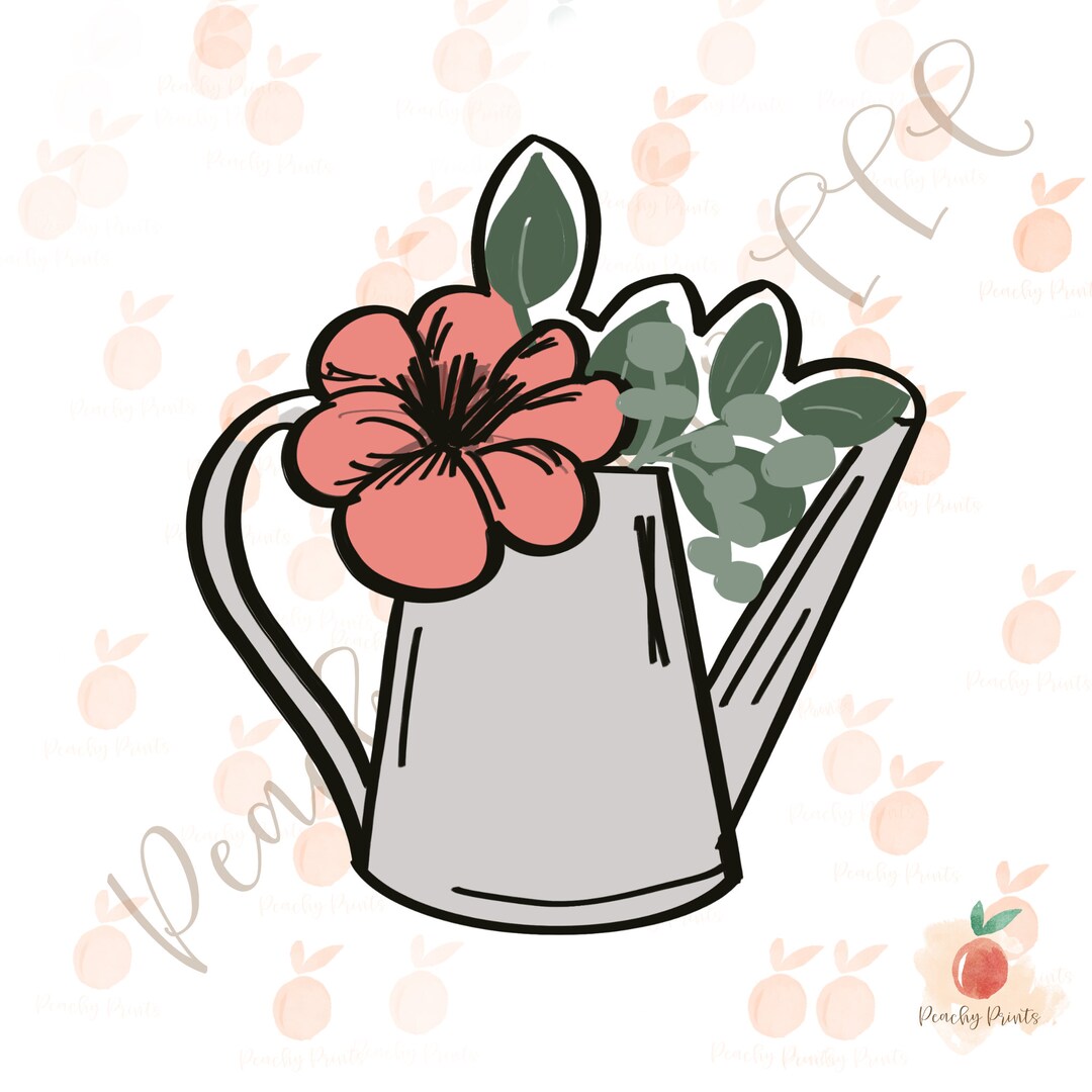 Watering Can Cookie Cutter Etsy