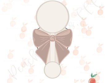 Rattle With Bow Cookie Cutter