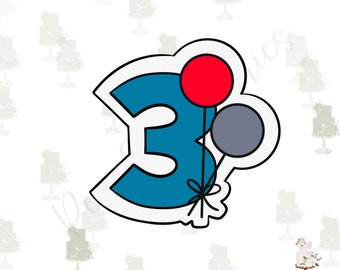 Balloon #3 Cookie Cutter