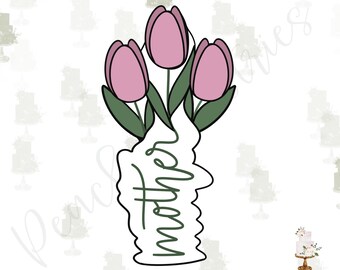 Mother Tulip Bouquet Cookie Cutter