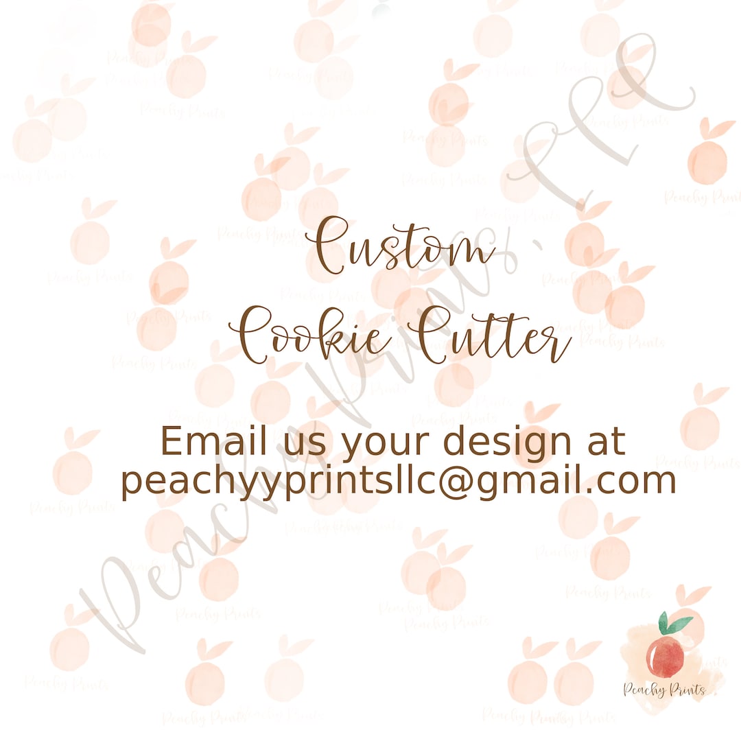 Custom Cookie Cutters Etsy