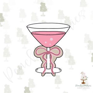 Martini Glass #2 Cookie Cutter
