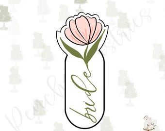 Hallie Flower Plaque Cookie Cutter