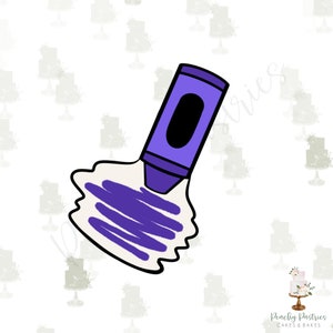Scribbling Crayon Cookie Cutter