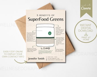 Tarjeta de muestra de soporte para DIGESTIÓN Y MICROBIOMA / Inspirada en Arbonne / Tarjetas de muestra / 30 días / Descarga digital instantánea / Editar en línea