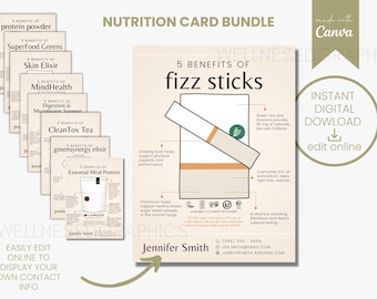 Paquete de tarjetas de muestra nutricionales / Inspirado en Arbonne / Tarjetas de muestra / 30 días / Descarga digital instantánea / Edición en línea / Efervescente / EssentialMeal