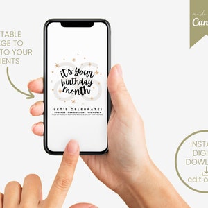 IMAGEM DE DESCONTO DE ANIVERSÁRIO | Inspirado em Arbonne | Download Digital Instantâneo | Atendimento ao Cliente | Editável