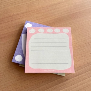 1x Bánh bao Notizblock - kawaii style - Vietnamese bao dumpling notepad - asian stationery - paper goods cute rice bowl