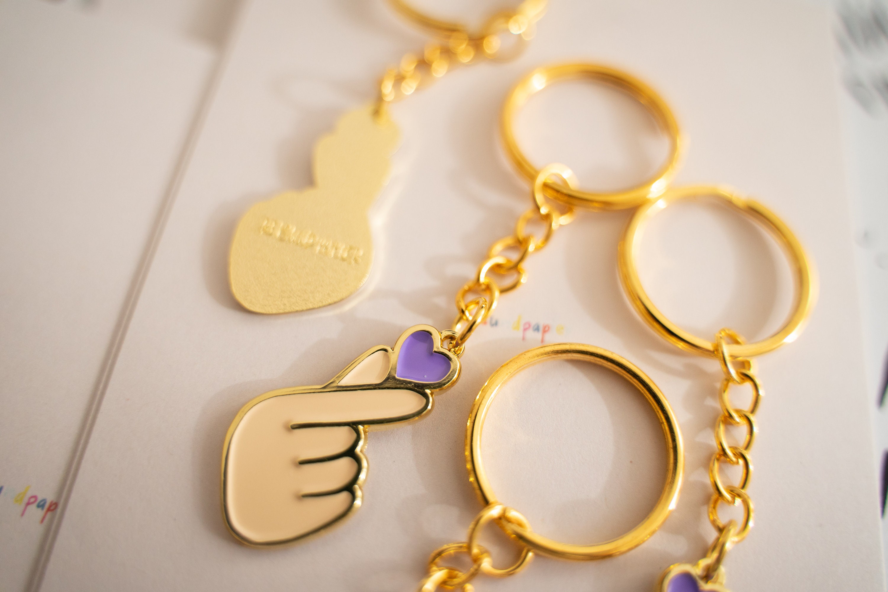 Finger Hearts Keychain | Korean Finger Heart | Asian Keychain