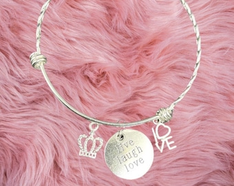 Live Laugh Love Bangle