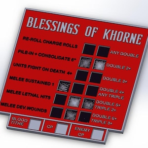 Blessings of Khorne - Gaming Aid - Digital File