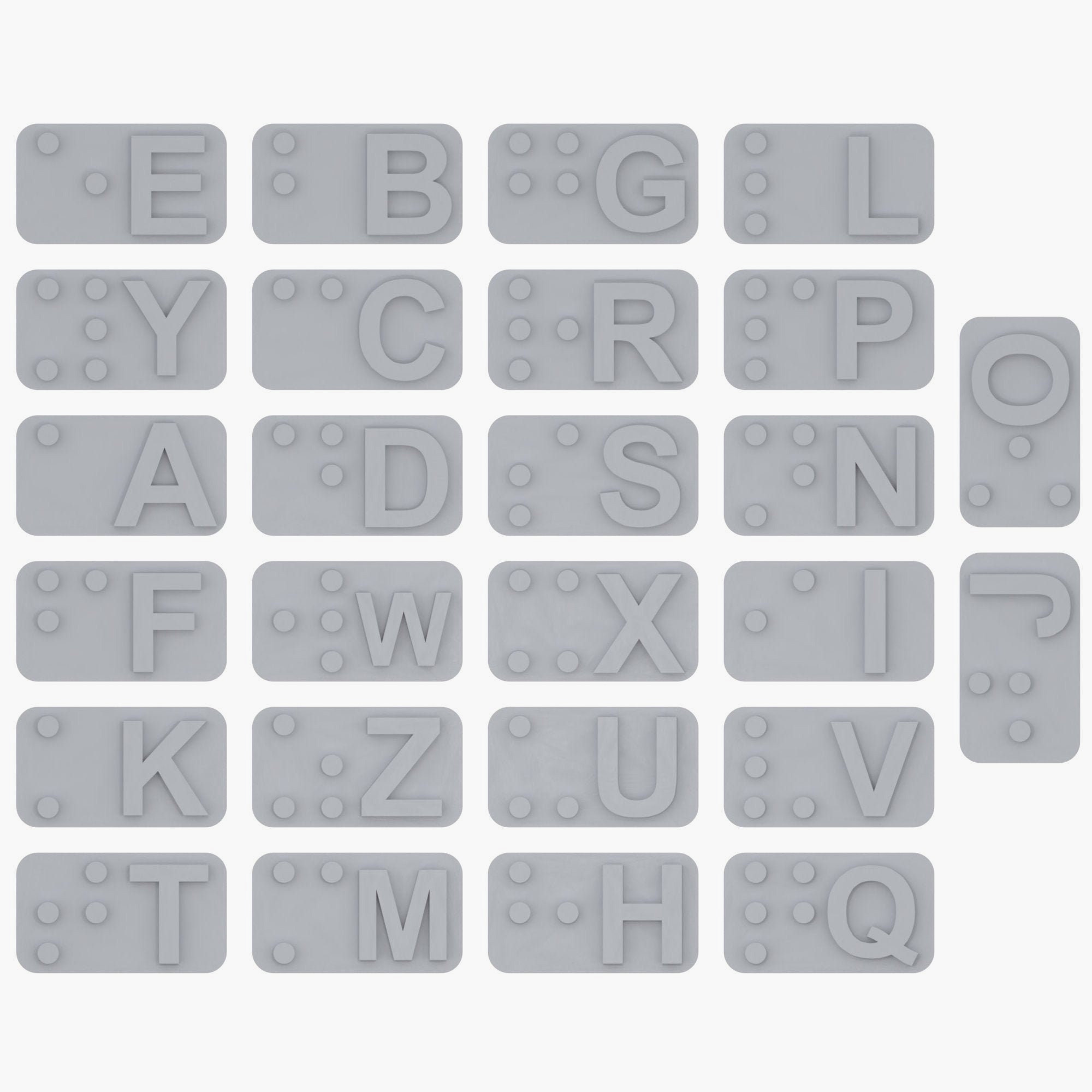 English Braille Alphabet Tiles Etsy Canada