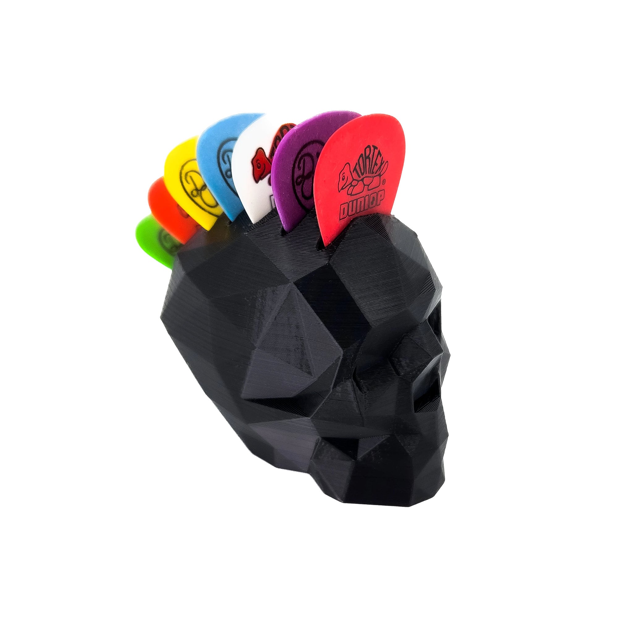 Mohawk Skull Pick Holder Low Poly Skull Guitar Pick Case Etsy