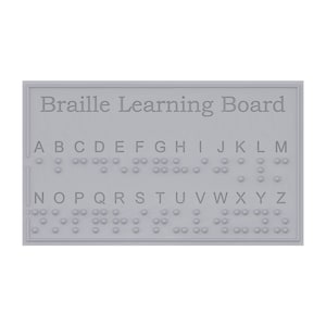 Tavola dell'alfabeto Braille inglese, giocattolo di apprendimento tattile, regalo educativo per ipovedenti, bambini ciechi, gioco sensoriale