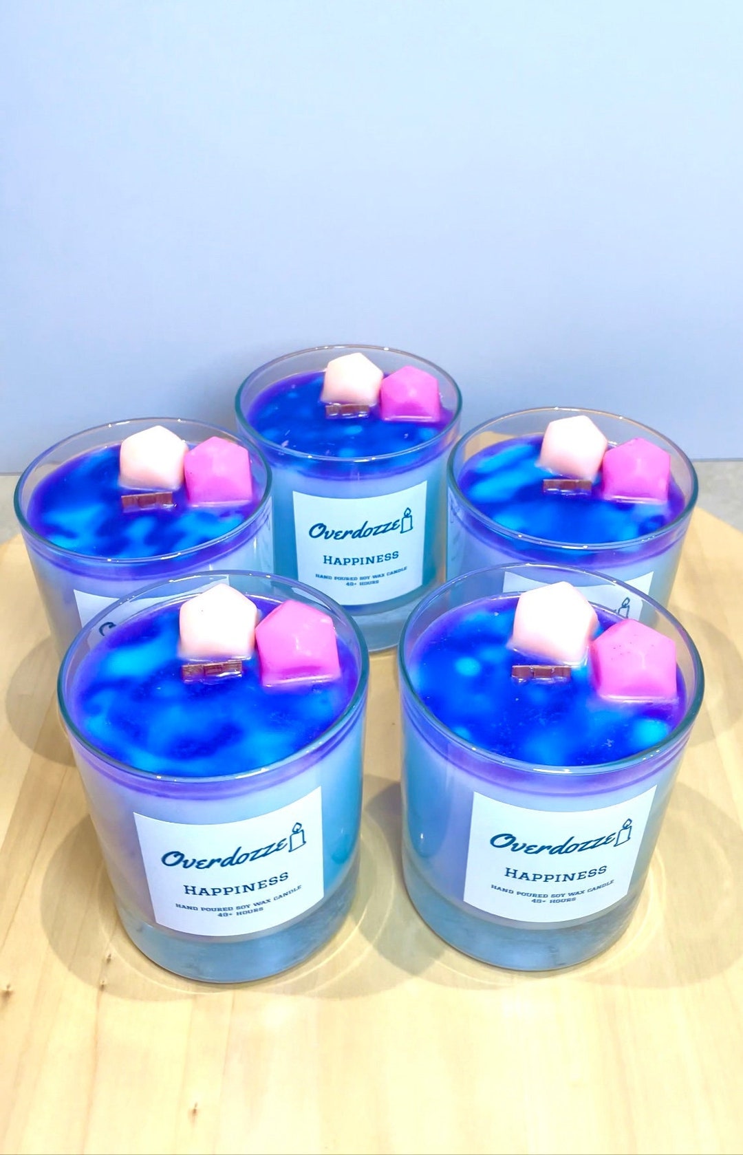 Happiness Soy Wax Handmade Candle UK Woodwick Perfume Etsy UK