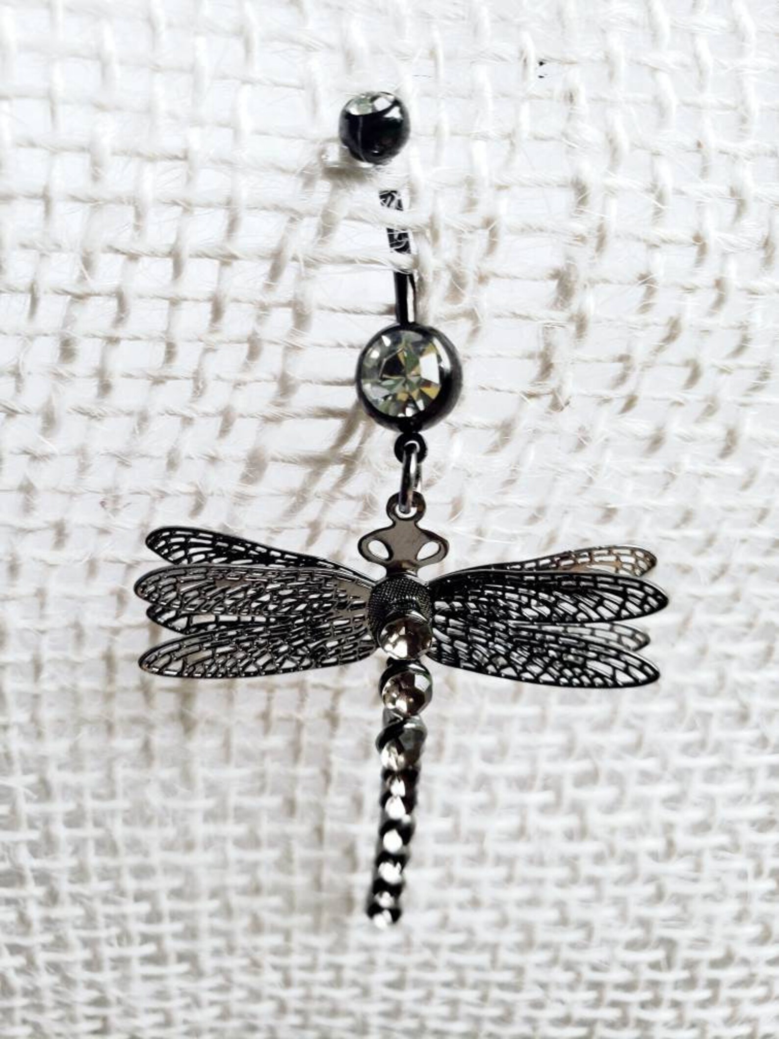 Dragonfly Belly Button Ring Etsy