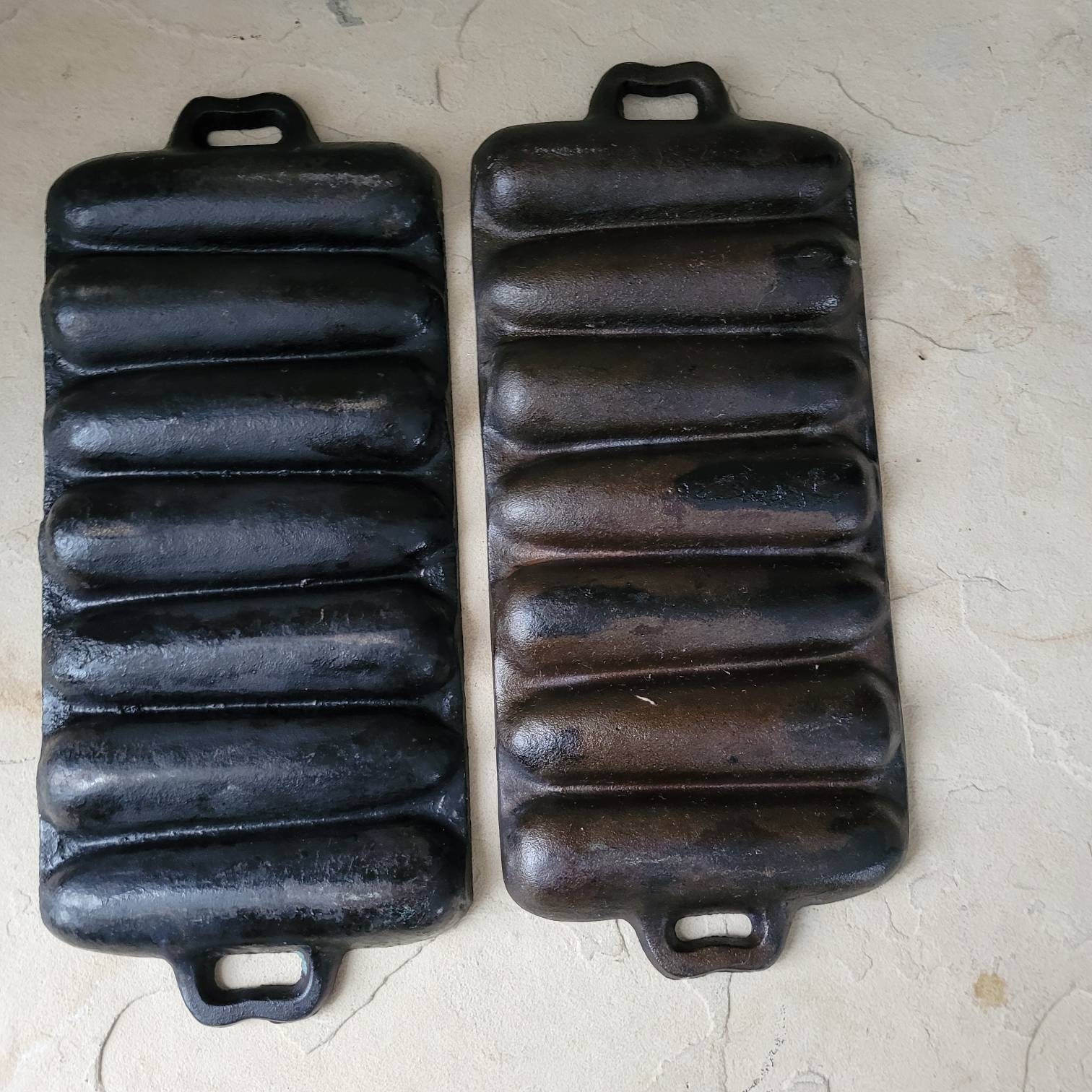 Vintage Cast Iron Cornbread Molds/ Cast Iron Vintage Bread Etsy