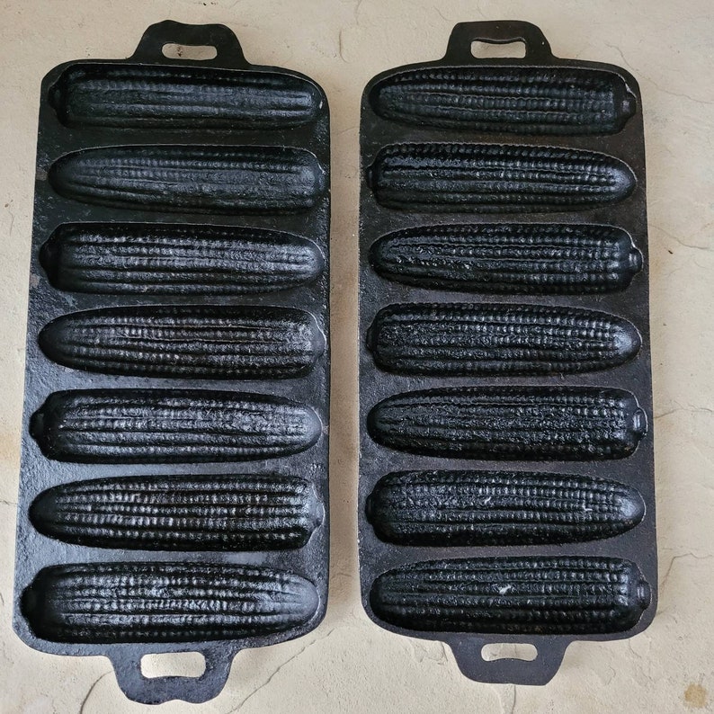Vintage Cast Iron Cornbread Molds/ Cast Iron Vintage Bread Etsy
