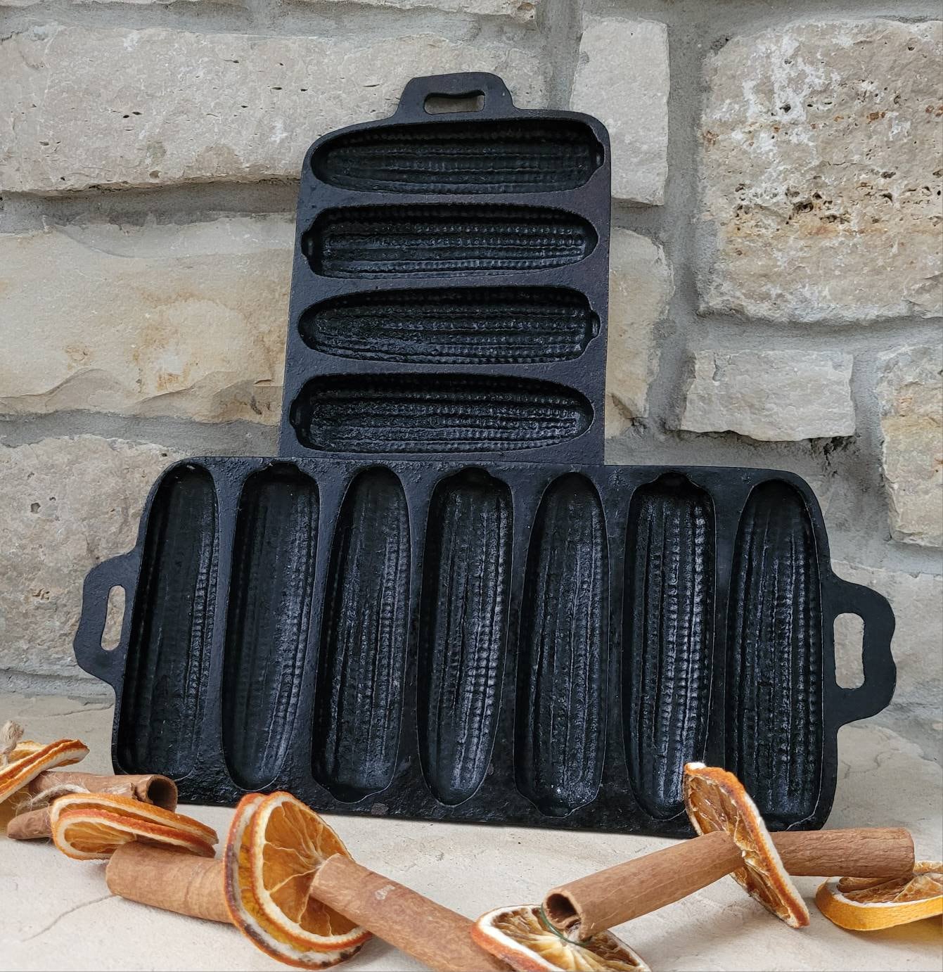 Vintage Cast Iron Cornbread Molds/ Cast Iron Vintage Bread Etsy