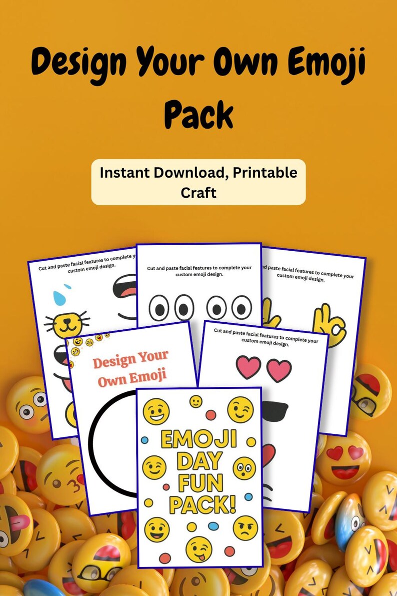 Design Your Own Emoji Printable Pack | Fun Screen-free Activity for ...