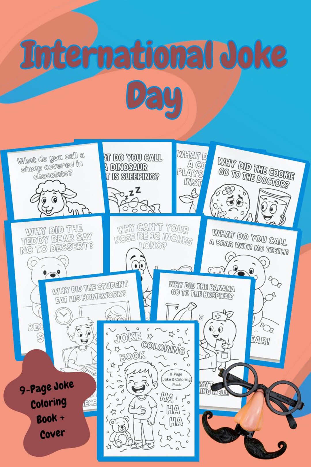 Joke Coloring Book — Printable Fun for Kids! Etsy
