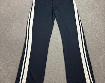 Calça de treino Nike feminina tamanho G azul Y2K Swoosh estilo hip hop esportiva feminina*