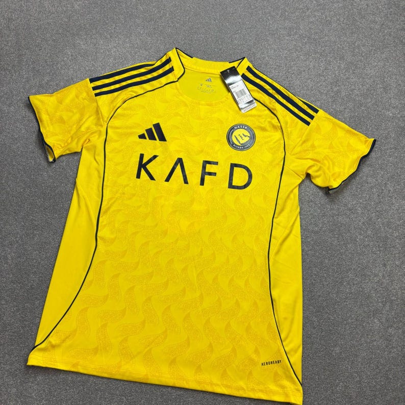 Camiseta Al-Nassr para adulto, talla M, amarilla, 2025/2026, Adidas Football Home Pedri 8 para hombre imagen 2