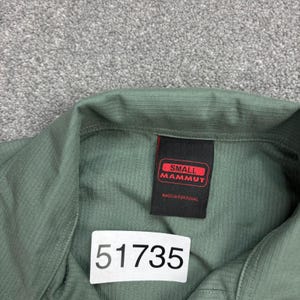 Mammut Shirt Adult Small Green Button Up Hiking Hawaiian Beach Trail Outdoor Men image 3