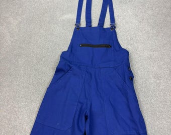VTG Französische Latzhose Erwachsene 28x30 Blau Latzhose Arbeitskleidung Chore Carpenter Men