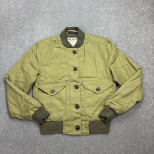 CC Filson Jacke Damen X Small Grün Canvas USA Outdoors Work Cotton Lady Bild 1