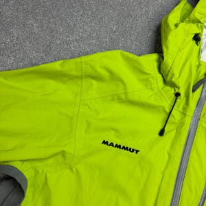 Mammut-jas volwassen grote groene droge premium windjack regenjas met capuchon heren* afbeelding 4