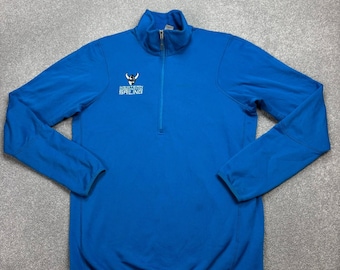 Patagonia Fleece Adult Large Blue Piton Pullover Lightweight Quarter Zip Men