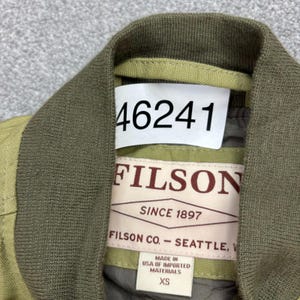 CC Filson Jacke Damen X Small Grün Canvas USA Outdoors Work Cotton Lady Bild 4