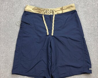 Patagonia Trunks Adult W31 Blue 21" Wavefarer Board Swim Shorts Beach Men