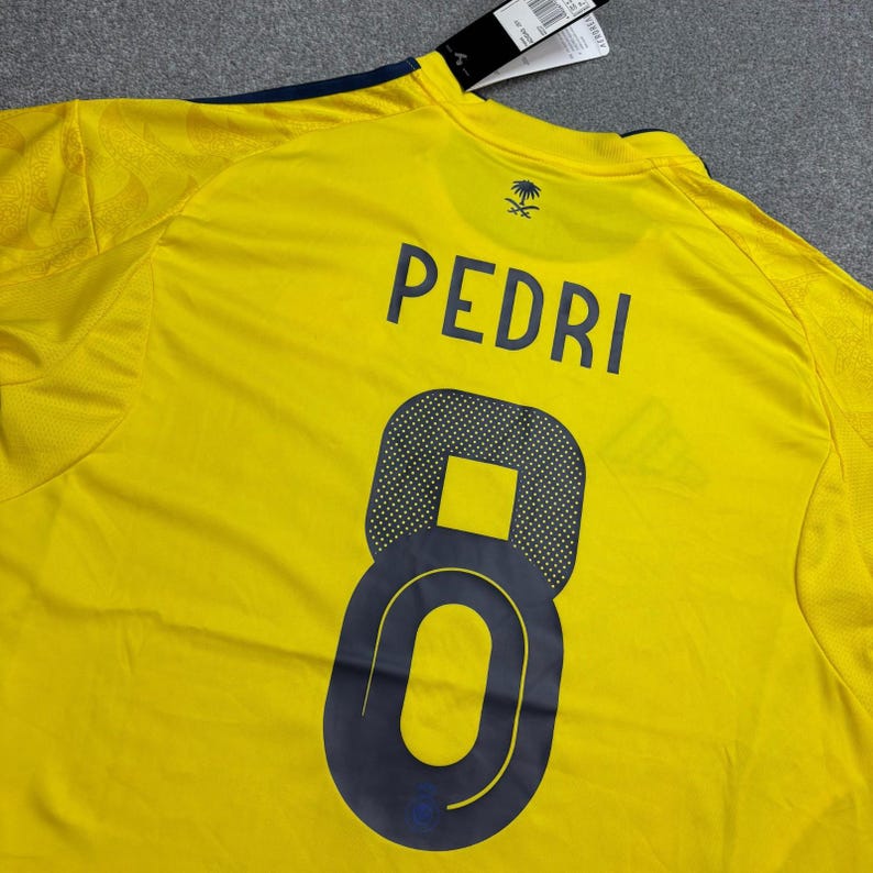 Camiseta Al-Nassr para adulto, talla M, amarilla, 2025/2026, Adidas Football Home Pedri 8 para hombre imagen 8