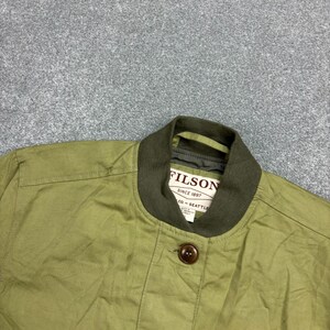 CC Filson Jacke Damen X Small Grün Canvas USA Outdoors Work Cotton Lady Bild 3