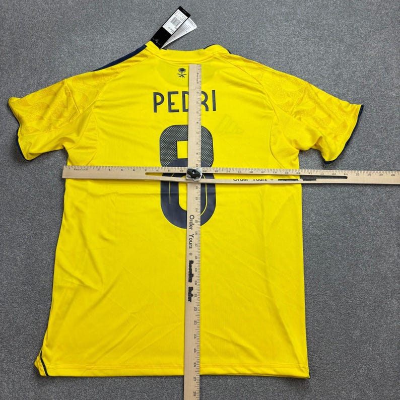 Camiseta Al-Nassr para adulto, talla M, amarilla, 2025/2026, Adidas Football Home Pedri 8 para hombre imagen 5