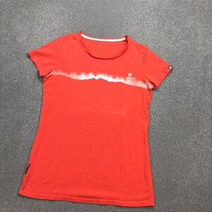 Mammut Shirt Womens Small Orange Wandern Draussen Baumwolle Pullover Lady Bild 2