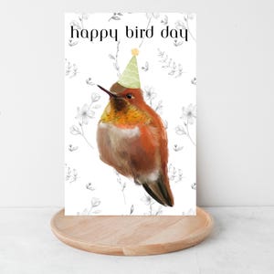 Carte imprimable amateur d'oiseaux, anniversaire, téléchargement numérique, observateur d'oiseaux, observation des oiseaux, carte drôle, cadeau mignon, carte d'anniversaire, cadeau, oiseaux