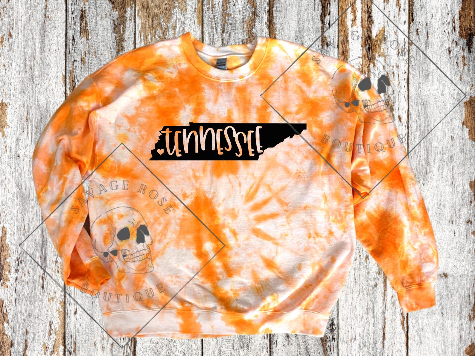 Tennessee Vols Orange Tie Dye Sublimation Sweatshirt | Etsy