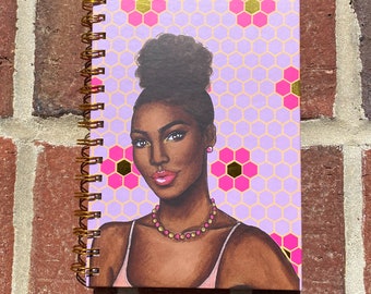 Black Girl Journal, Black Girl Notebook, Melanin Notebook, African American Journal, Kami Notebook Croc Charm